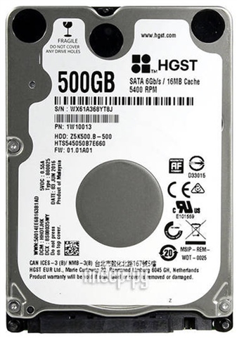 HGST Travelstar Z5K500 500GB Internal 5400RPM 2.5